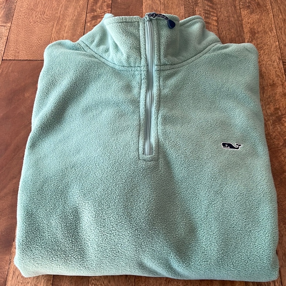 Vineyard Vine Fleece 1/4 Zip Pull Over Sweater